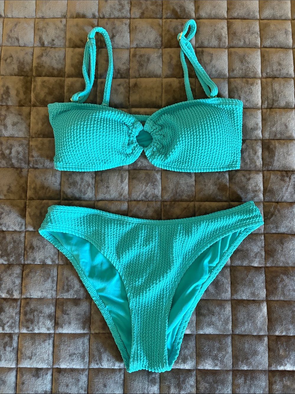 Cabana del Sol Teal Swim Bottoms